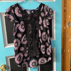 Floral and lace blouse My Michelle xl